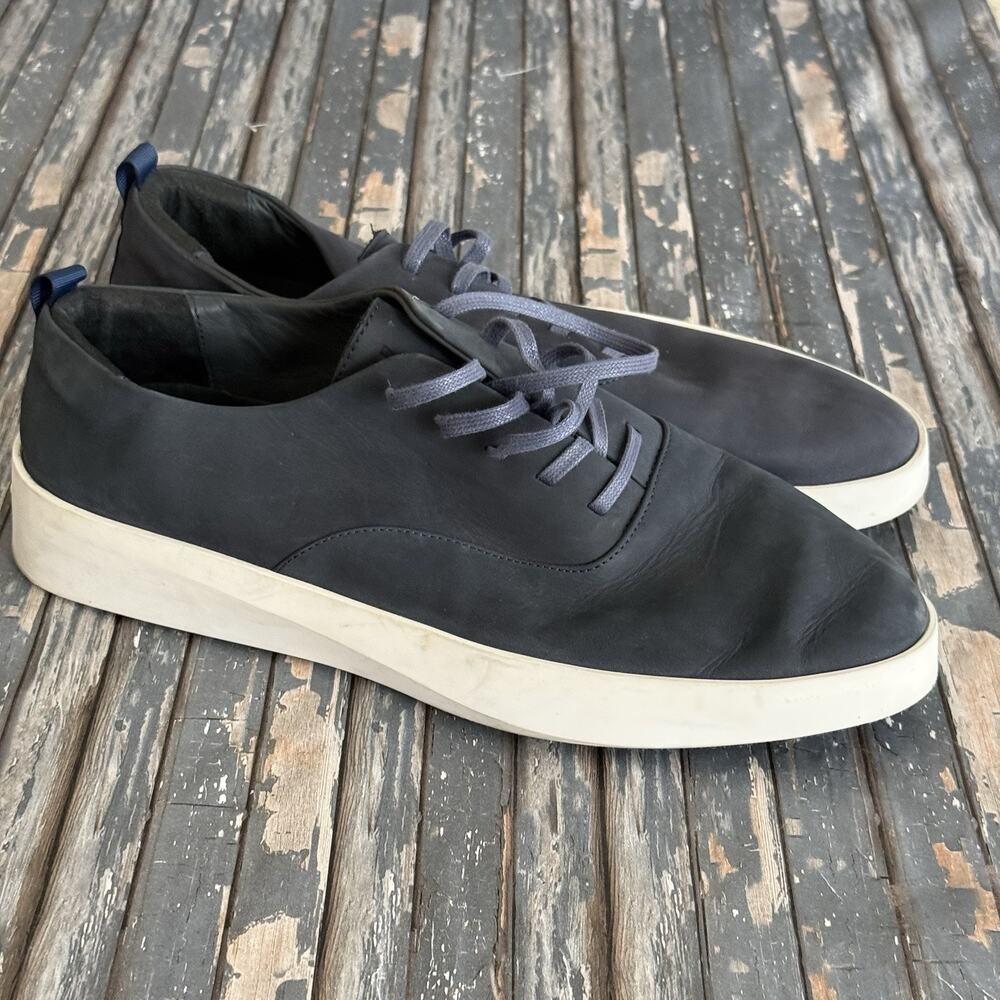 Wolf and Shepherd Cruise Lace Up Nubuck Shoes Mens 11 Navy Comfort Preppy
